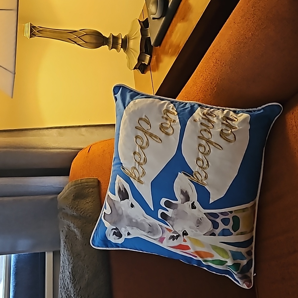 Whimsy Giraffe accent pillow